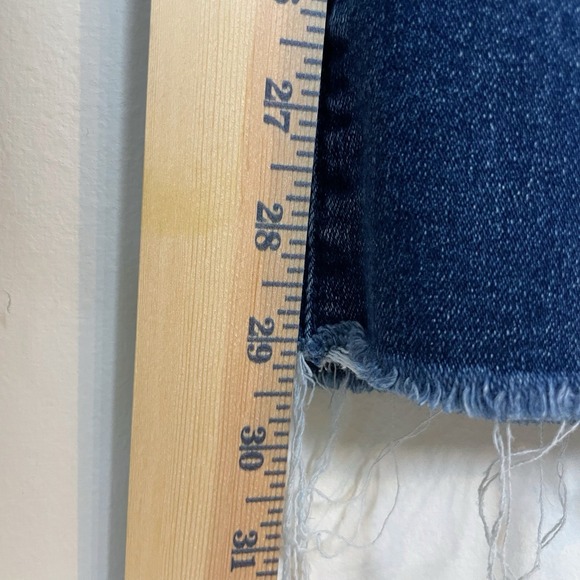Mother Woman's Jeans Size 25 The Weekender Fray Blue Denim Flared Jeans - Picture 5 of 9